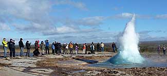 Iceland geyser