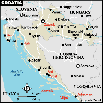 Croatia Map