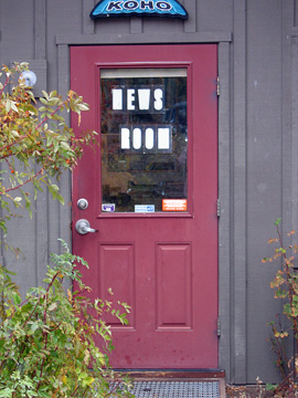 Sleeping Lady Icicle Broadcasting Newsroom Door