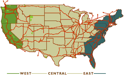 Amtrak Map