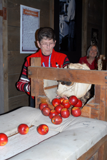 Washington apples - Antique apple machine