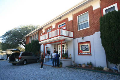 Arriving at the School House Inn