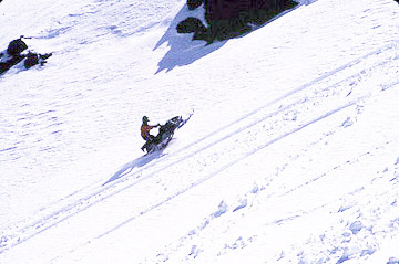 Snowmobiling Mt. Tumalo