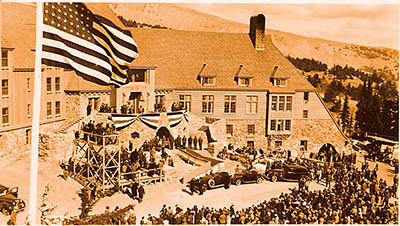 Timberline Lodge dedication with FDR