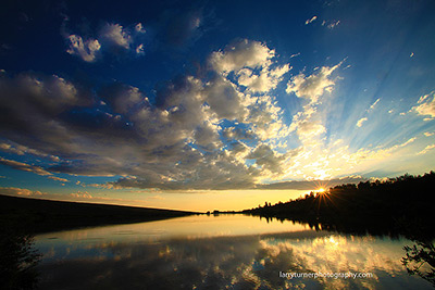 Oregon, Fish lake sunset