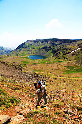 Oregon, hiking from Wildhorse Lake