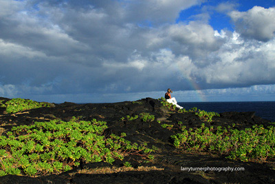 Where lava meets the sea