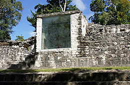 Becan structure XIII facade window