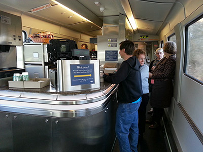 Amtrak bistro car