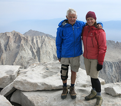 John Muir Trail, Lee and Molly Juillerat celebrate summiting Whitney