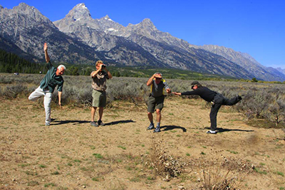 Jackson Hole group photobomb