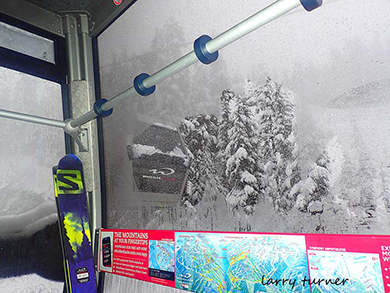 Whistler gondola interior