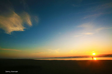 Oregon beach sunset