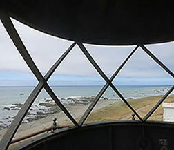 View of the Lost Coast Trail from lighthouse