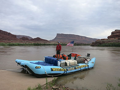 Loaded raft