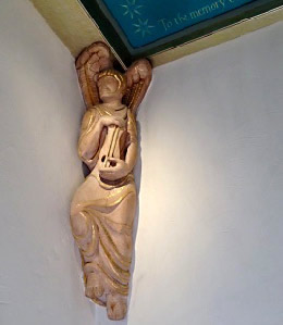 England, Guildford Cathedral interior carving