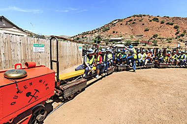 Bisbee, entering Queen Mine train tour