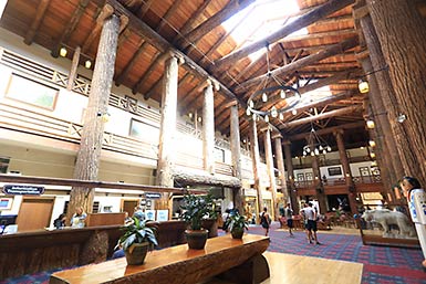 Glacier National Park inside Glacier Lodge