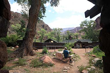 Grand Canyon Phantom Ranch cabin view