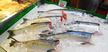 Granville Island fresh salmon