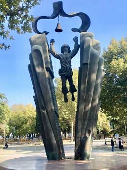 Tbilisi public art-pillars