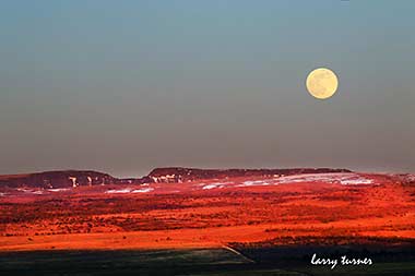 Oregon Roaring Springs moonrise