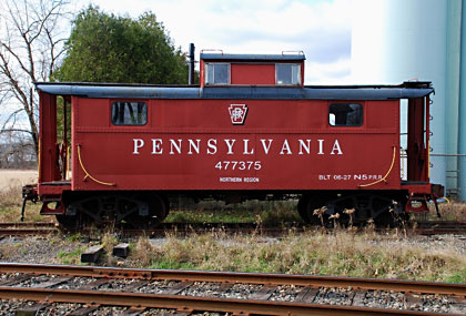 PRR steel caboose