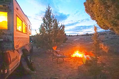 Lava Beds evening campfire