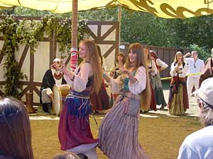 Renaissance faire dancers