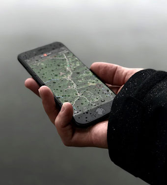 onX map system phone app