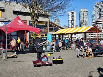 Granville Island stop on way to Whistler