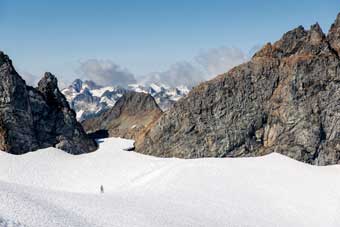 Jason Hardrath on glacier