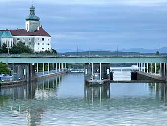 Locks on the Danube.