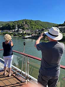 Middle Rhine castle-watching from the deck