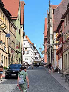 Rothenberg ob der Tauber’s shopping street