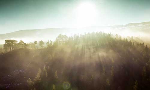 Scotland, morning sun