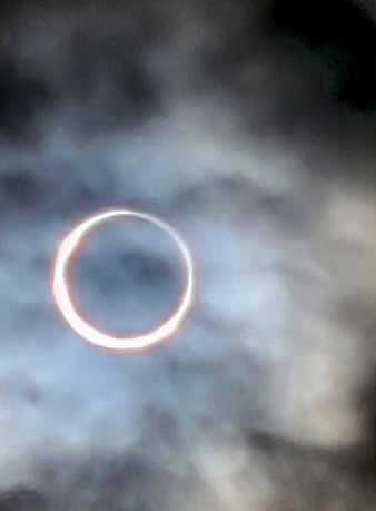 2023 Annualar eclipse seen from Odell Butte, Oregon