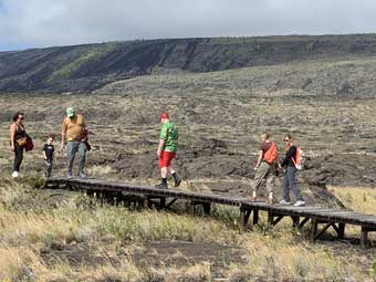 Hawaii Big Island the boardwalk at Pu’uloa