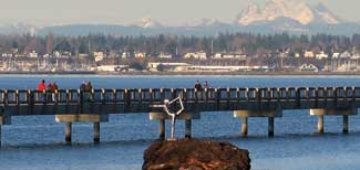 Grace statue on Bellingham waterfront